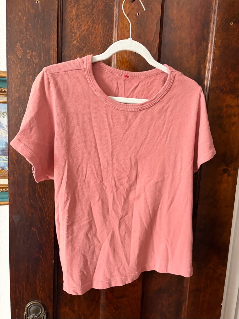 Le Bon Shoppe little boy tee in soft pink